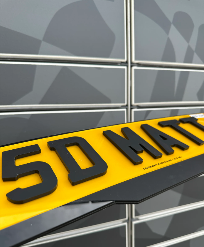 4D 5mm Gloss/Matt Black
