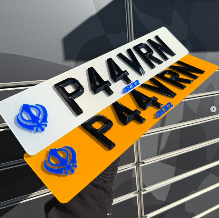Bevel Plates with Blue Khanda