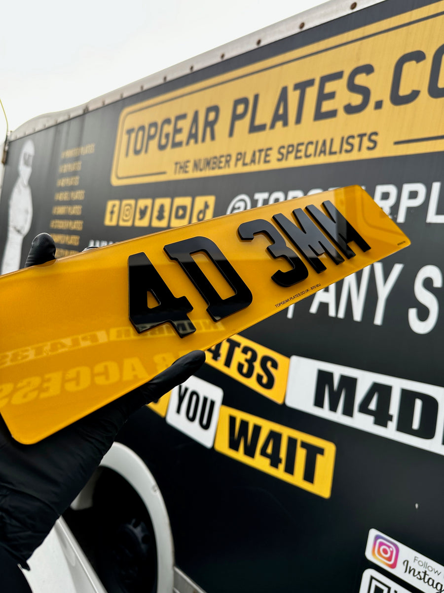4D 3mm Gloss Black