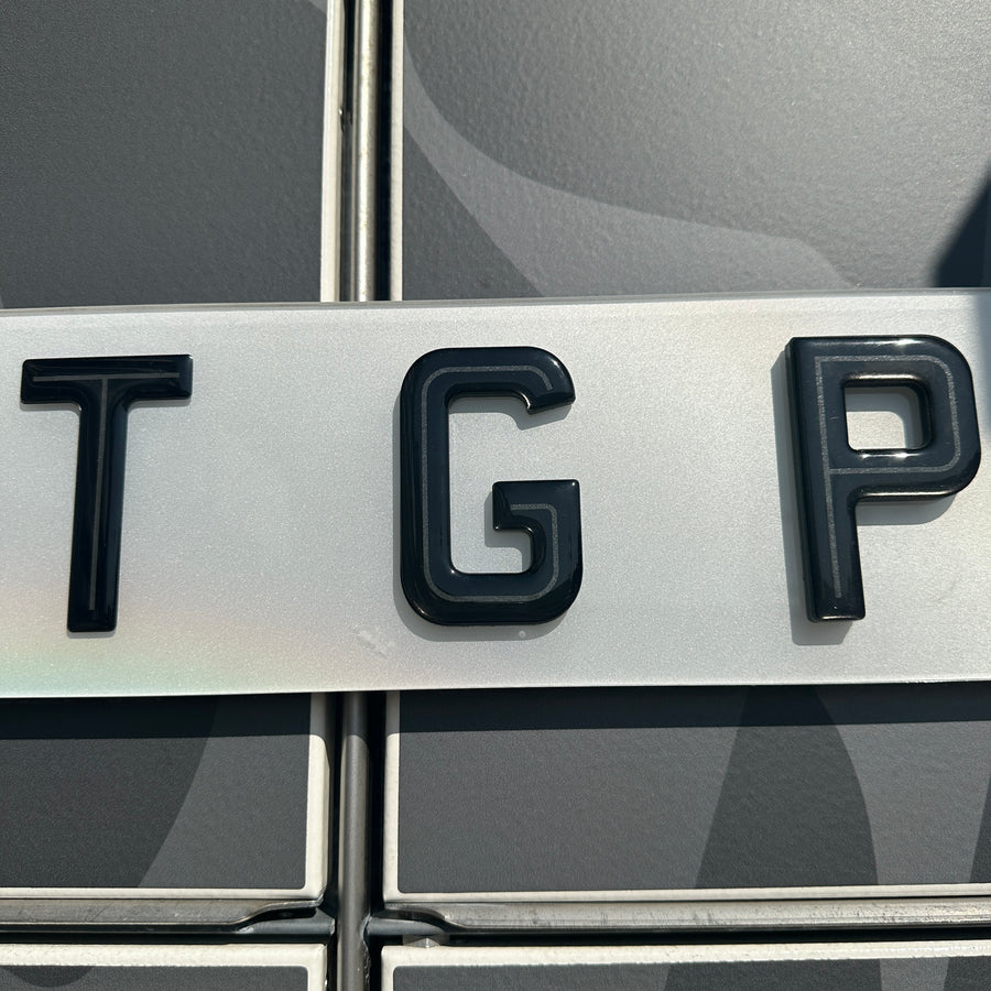 Hi-Line Lettering - 3D/4D/5D - Show Plate