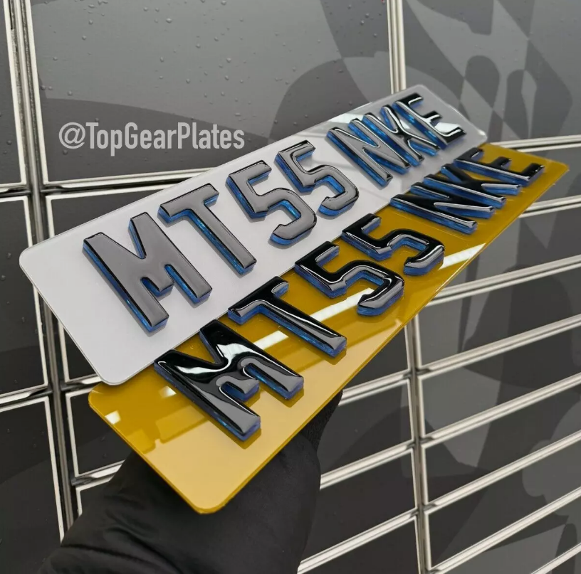 Neon Blue Show Plate