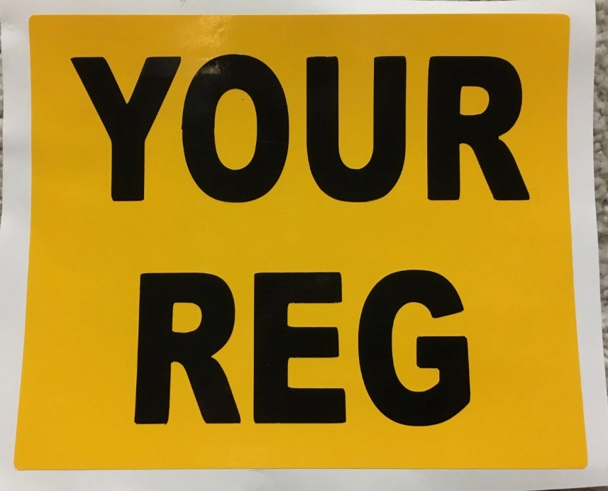 Bike Sticker Plate - Show Plate