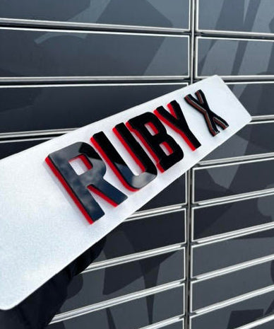 Ruby Coloured Show Plate