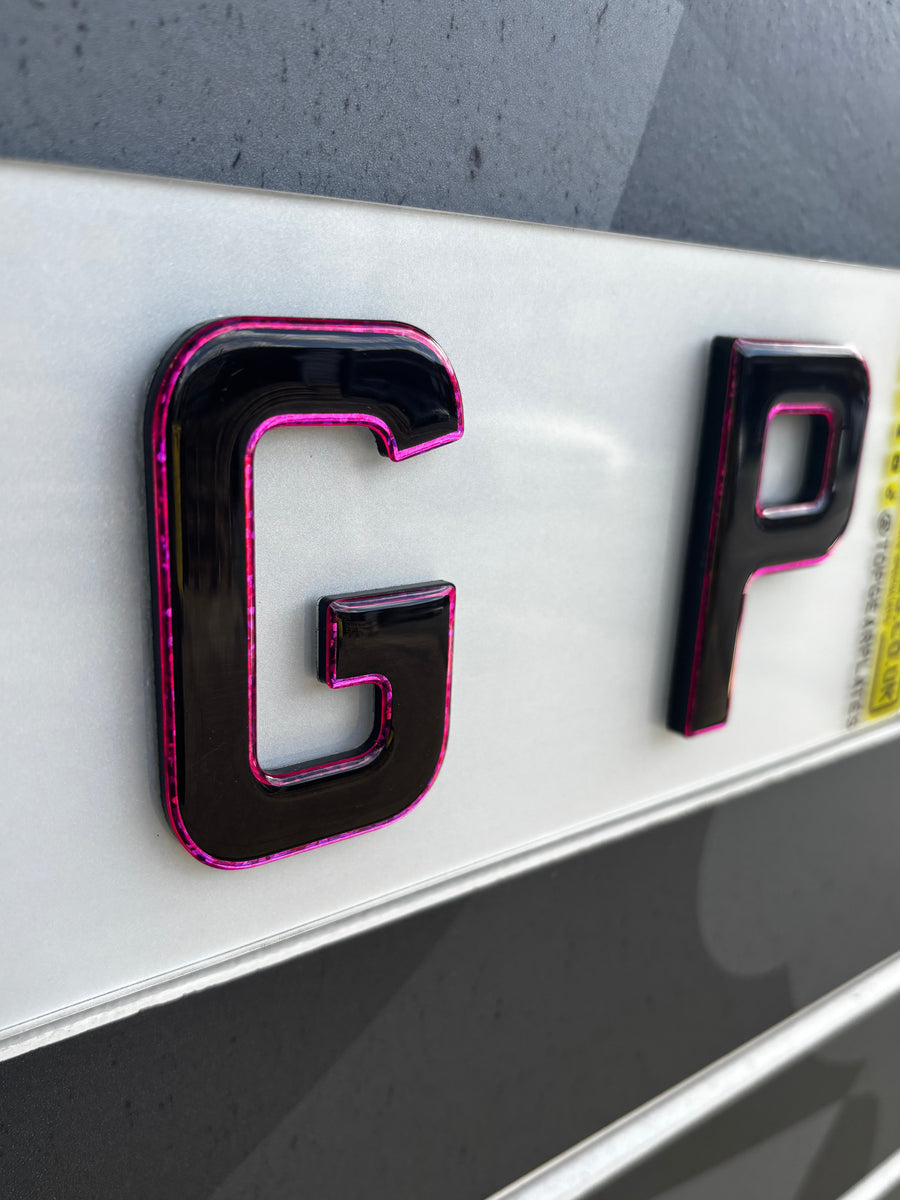 Pink Glitter Edge Showplate