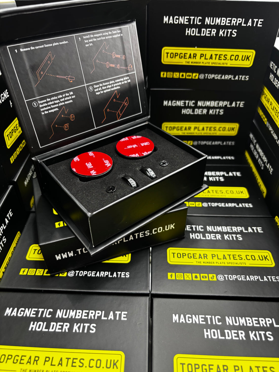 Number Plate Magnetic Kit - Easy Installation