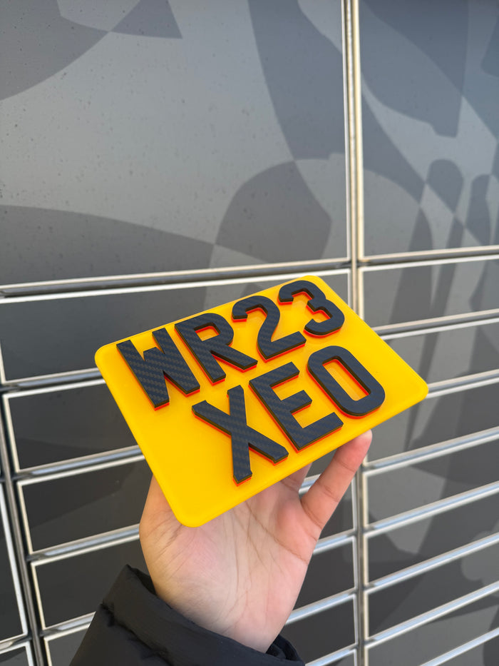 Double Layer Carbon Style Bike Plate