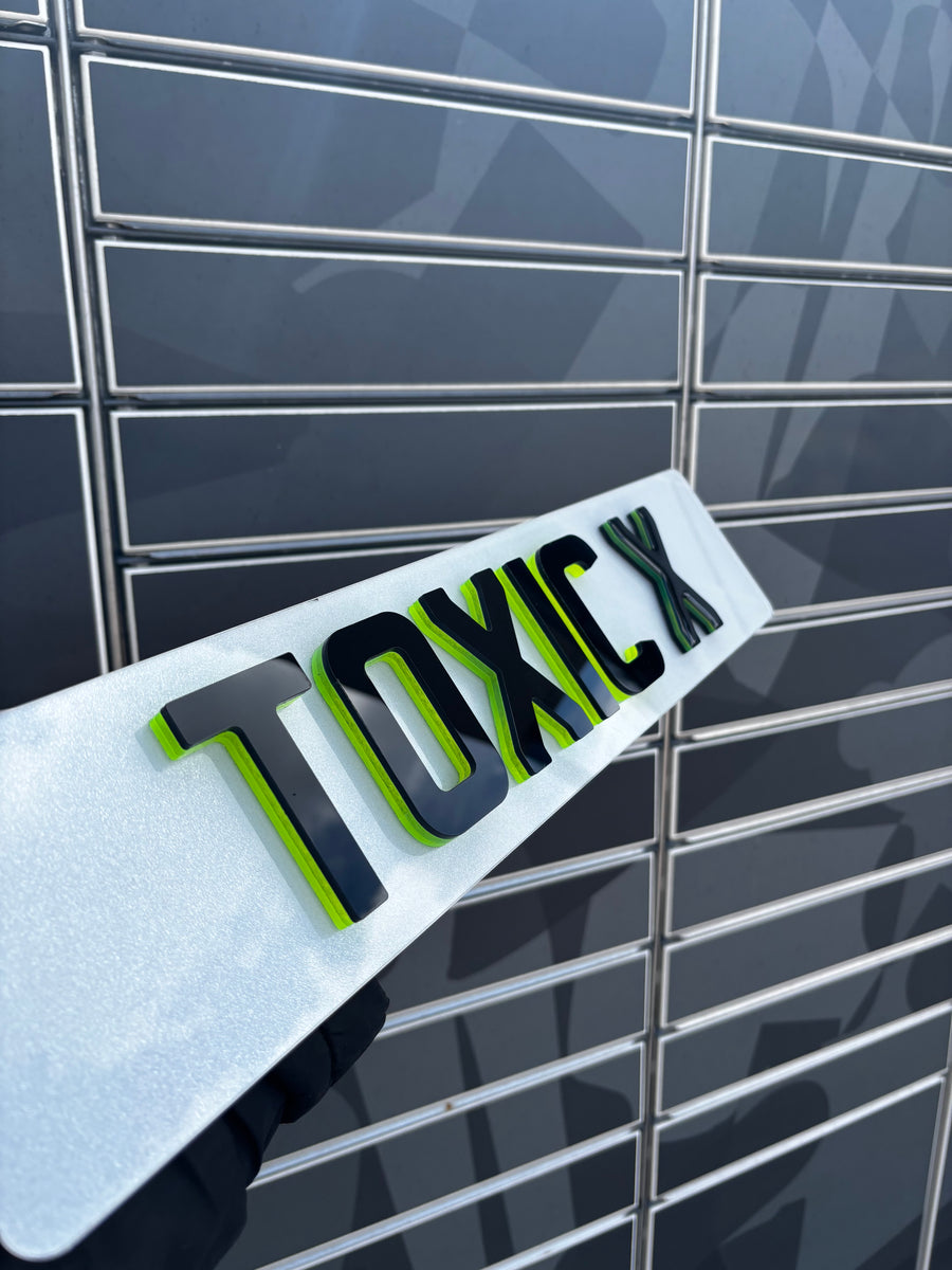 Toxic Coloured Show Plate