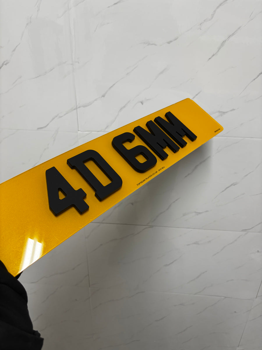 4D 6mm Matt Black
