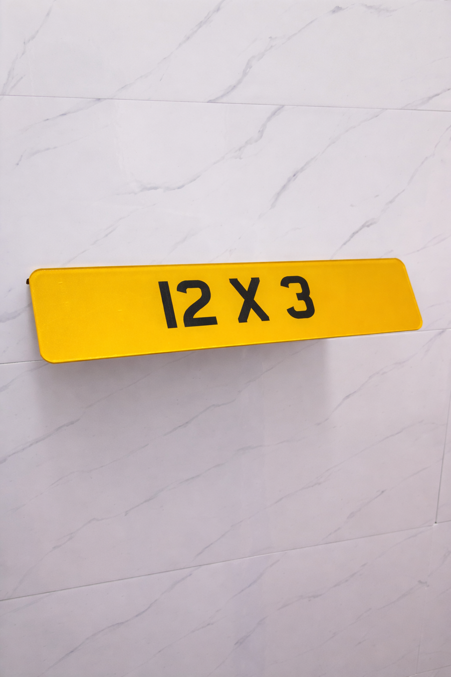 12x3 Bike Plate - Show Plate