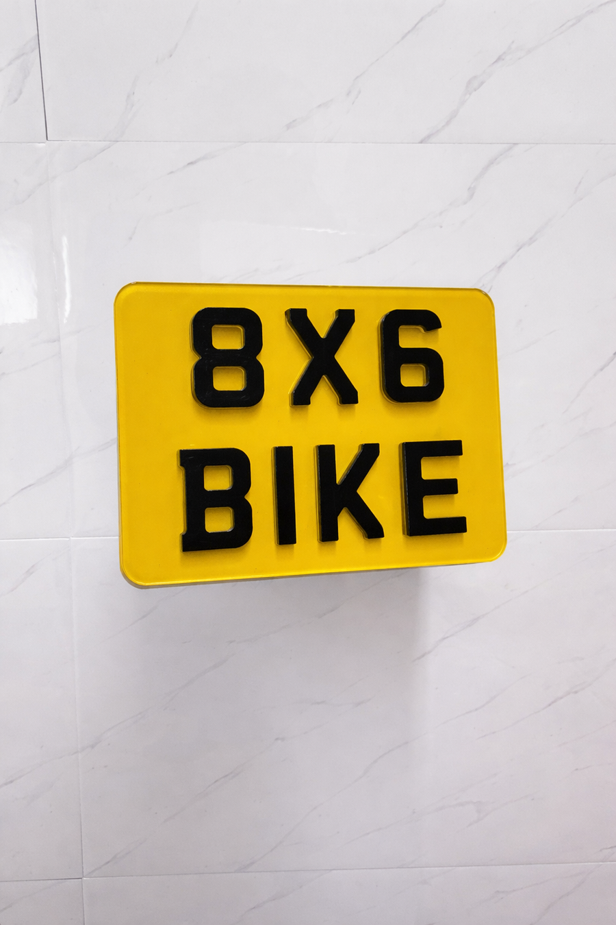 8x6 Bike Plate - Show Plate