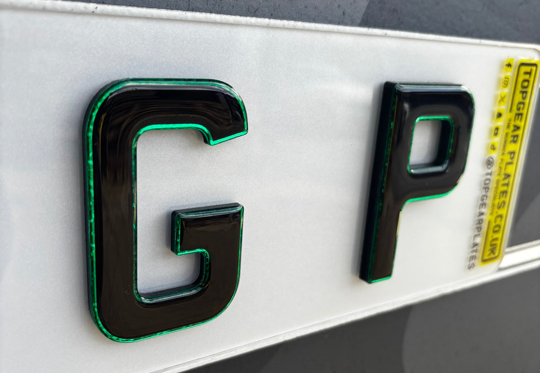 Green Glitter Edge Showplate