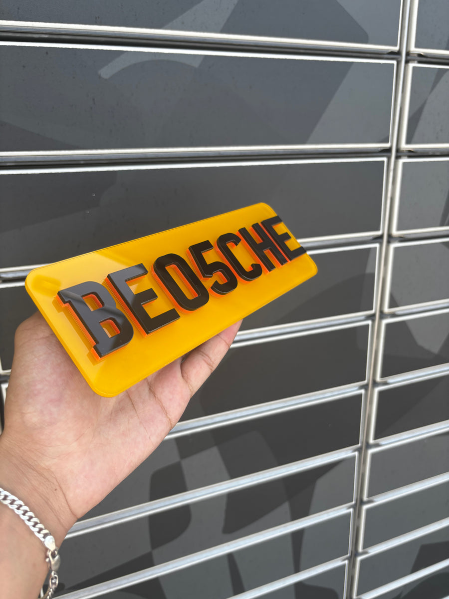Orange Base Bike Plates