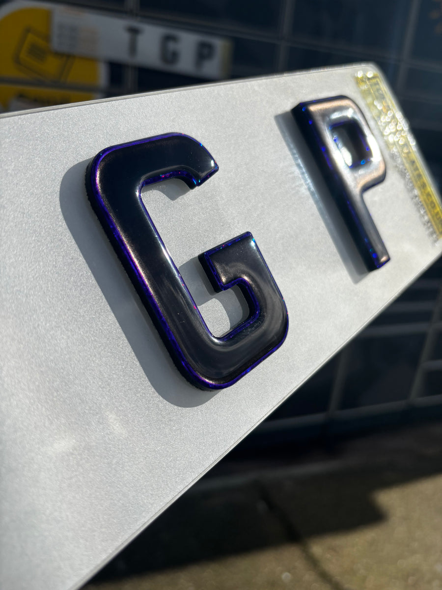 Purple Glitter Edge Showplate