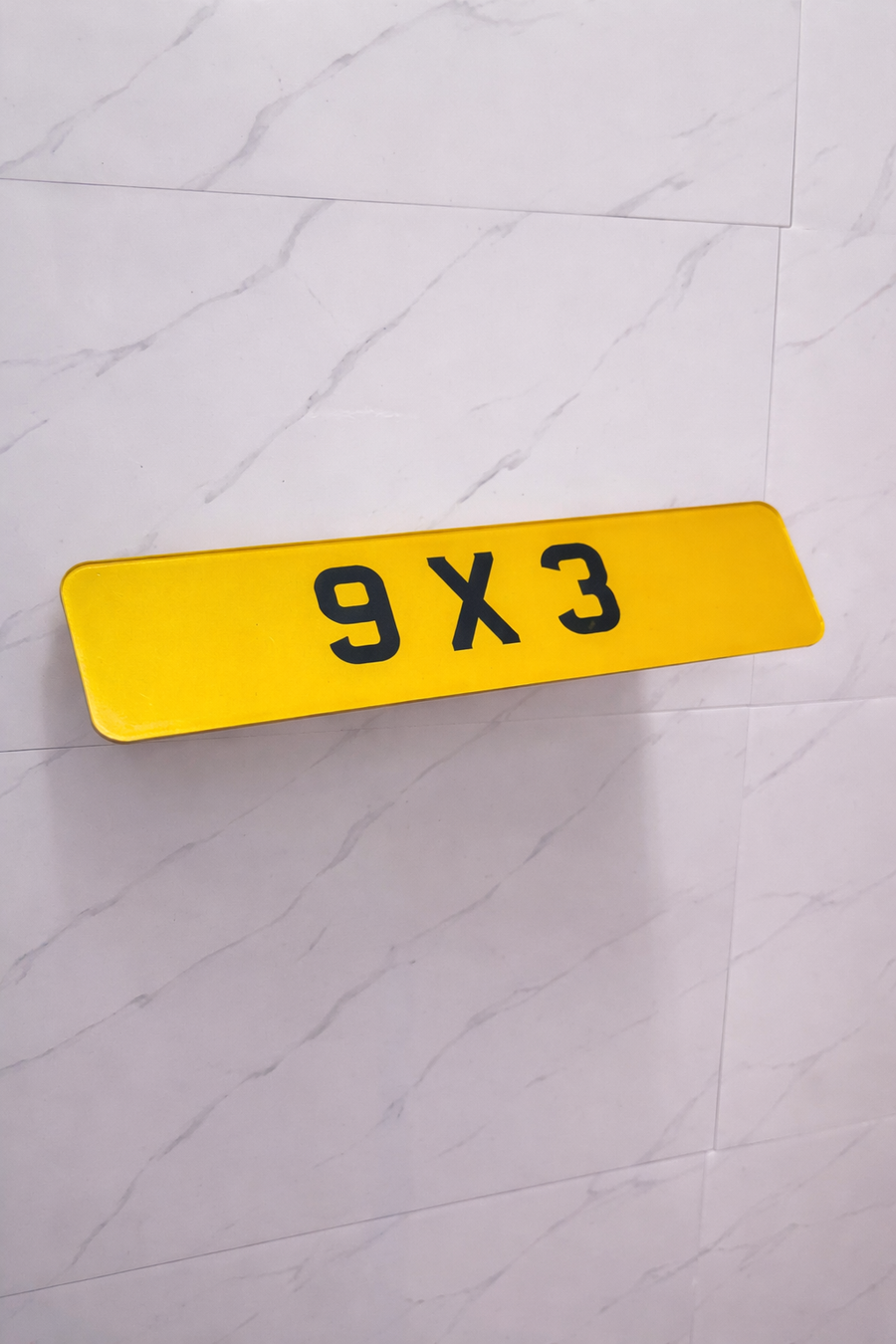 9x3 Bike Plate - Show Plate
