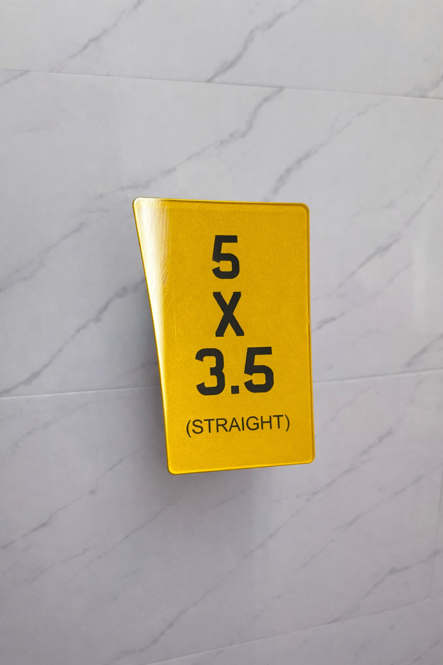 5x3.5 Straight Bike Plate - Show Plate