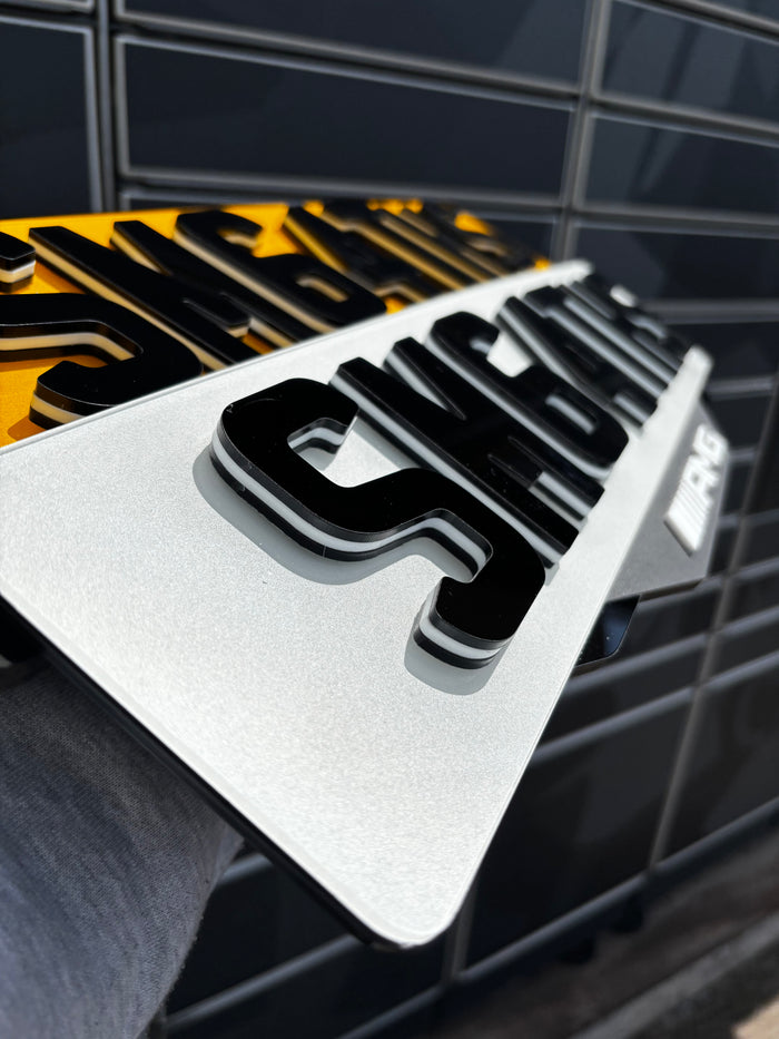 Oreo Style Number Plates + AMG Surrounds