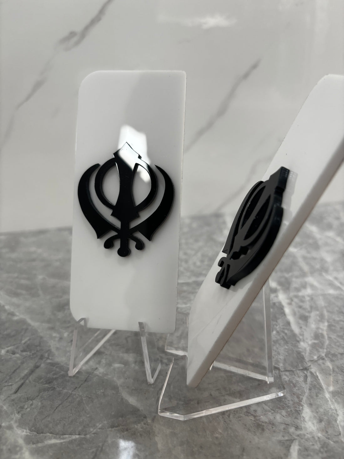 2x 4D Khanda Side Badges - Any Colour