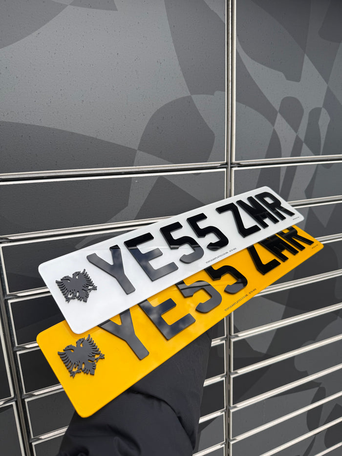 Albanian Style Number Plates