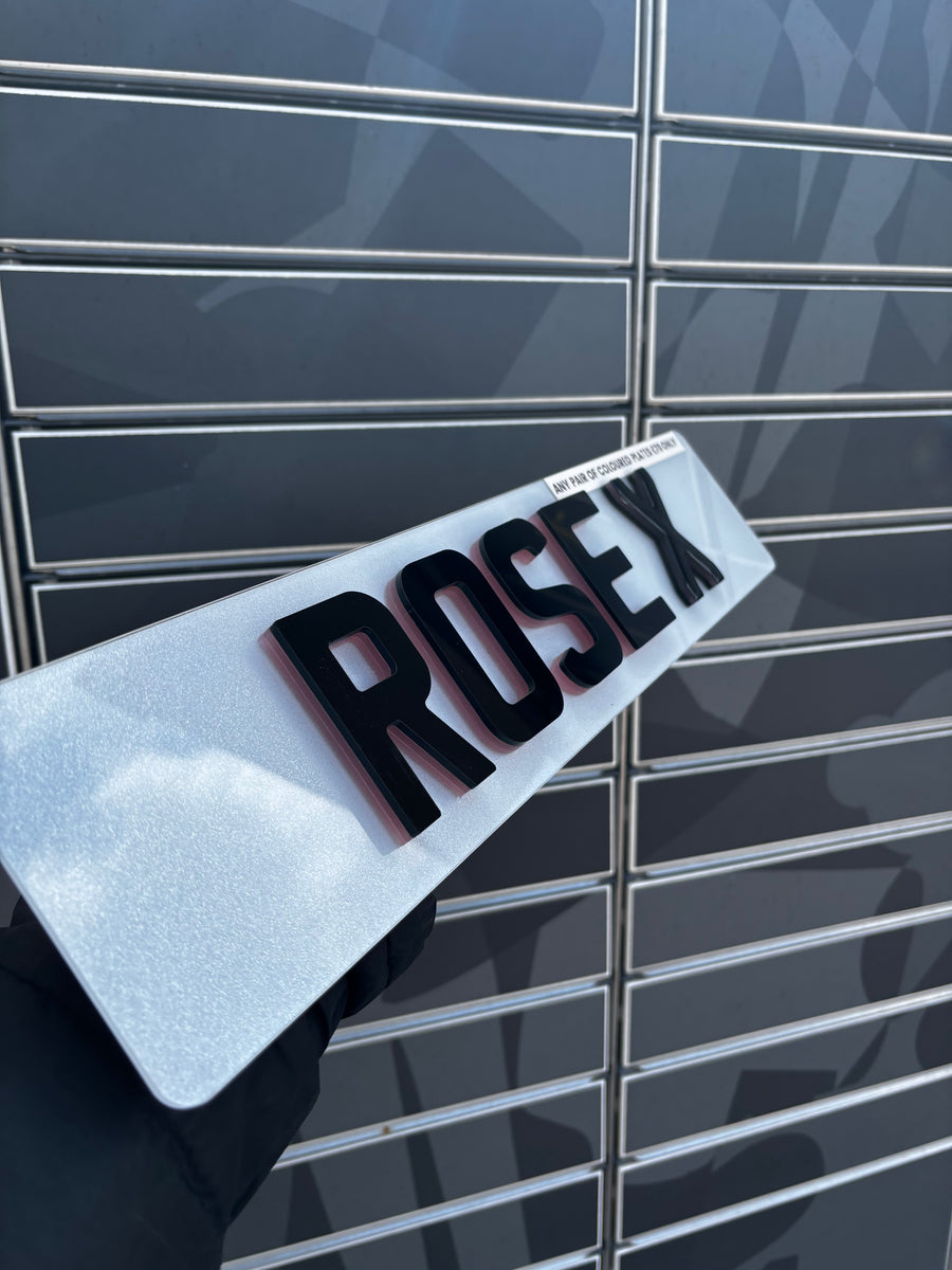 Rose Coloured Show Plate