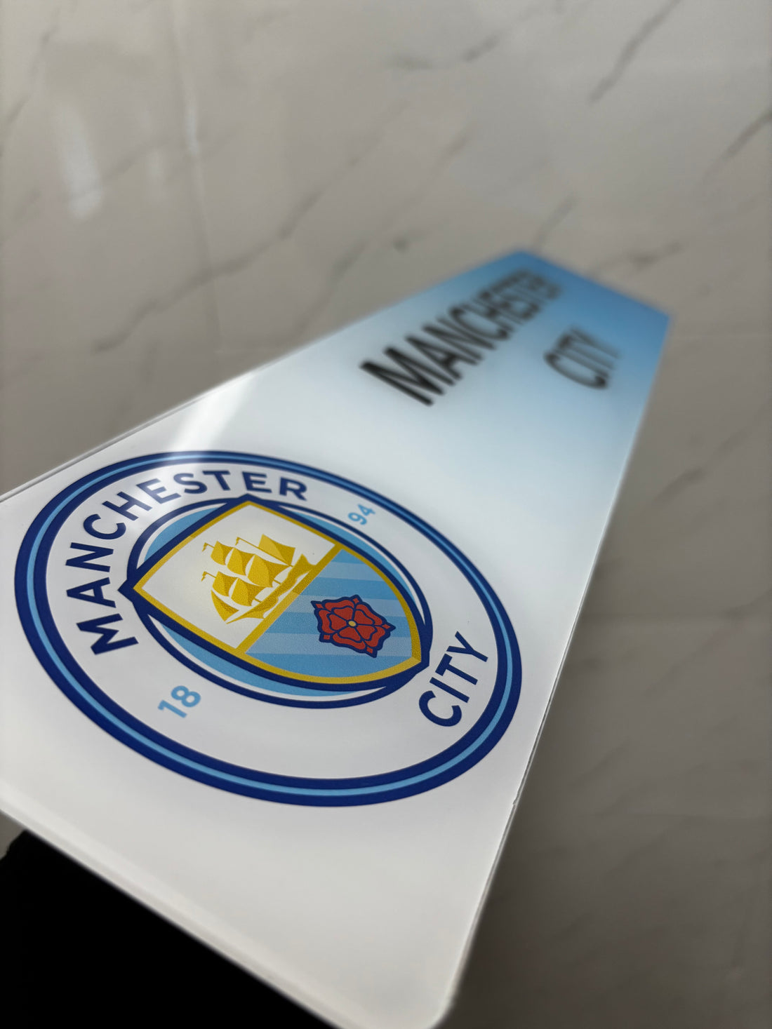 2D Manchester City Show Plate Design – Football Fan Number Plate