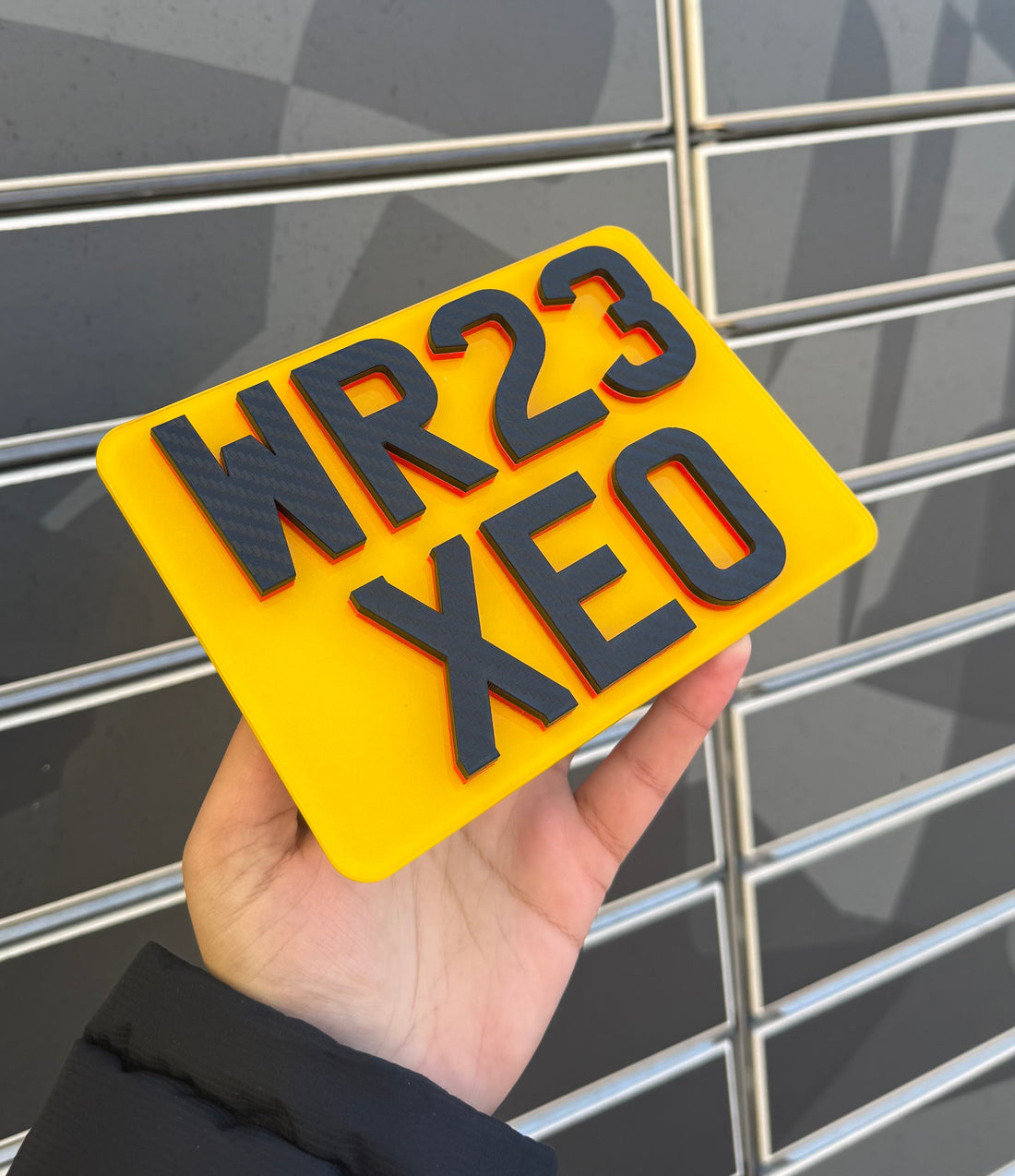 Double Layer Carbon Style Bike Plate